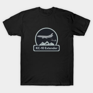 KC-10 Airplane Refueling F-22 T-Shirt